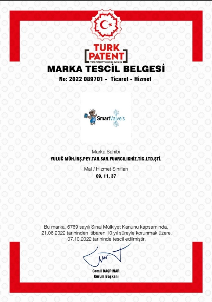 SmartValves Tescil