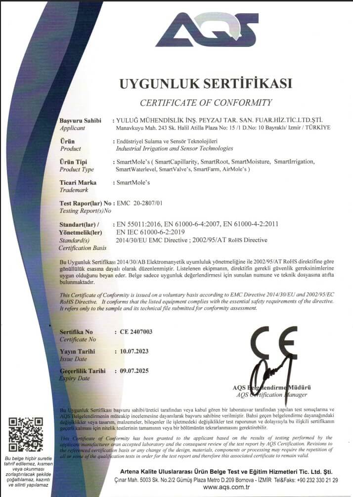 Uygunluk Sertifikası