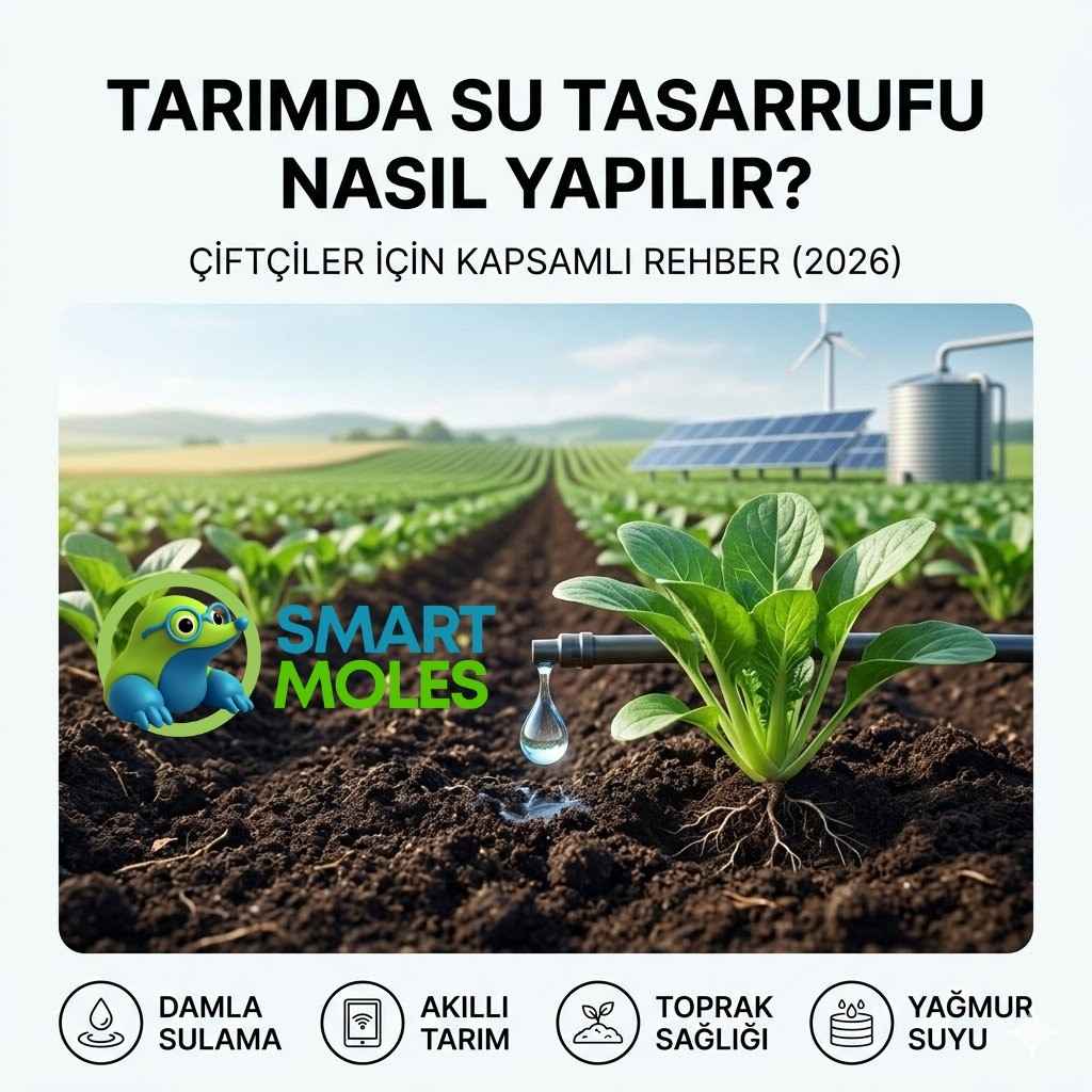 Tarımda Su Tasarrufu Nasıl Yapılır? 2026 Güncel Yöntemler ve Teknolojiler